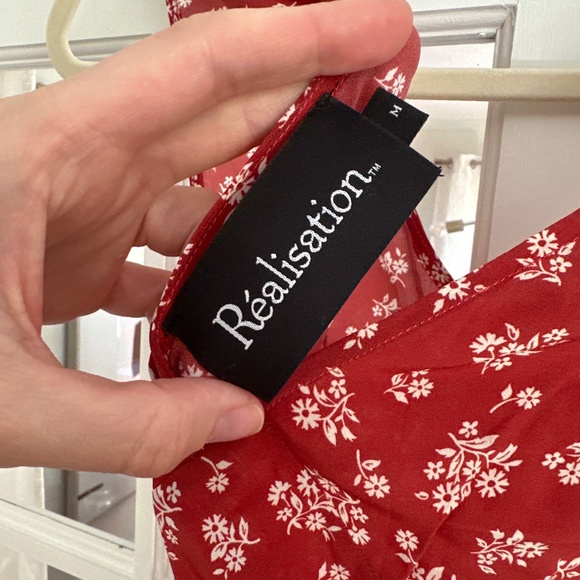 Realisation Par Red Floral Midi Dress - Picture 4 of 5